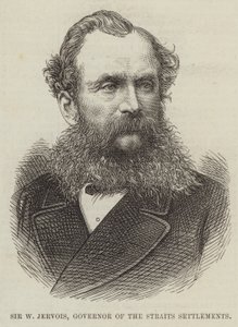 Sir W Jervois, guvernör för Straits Settlements av English School